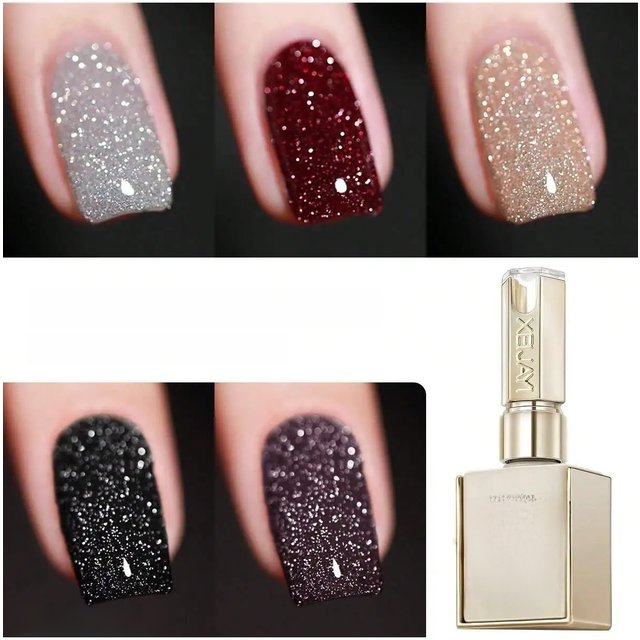 15ml Broken Diamond Halloween Christmas Nails Gel Nail Polish Adhesive Burst Flash Maillard Broken Diamond Adhesive