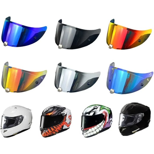 Rpha11 HJ26 Rpha 70 St Helmet Visor Shield for HJC Dustproof Windproof Sunscreen Shield Electroplated Visor Film Anti Fog