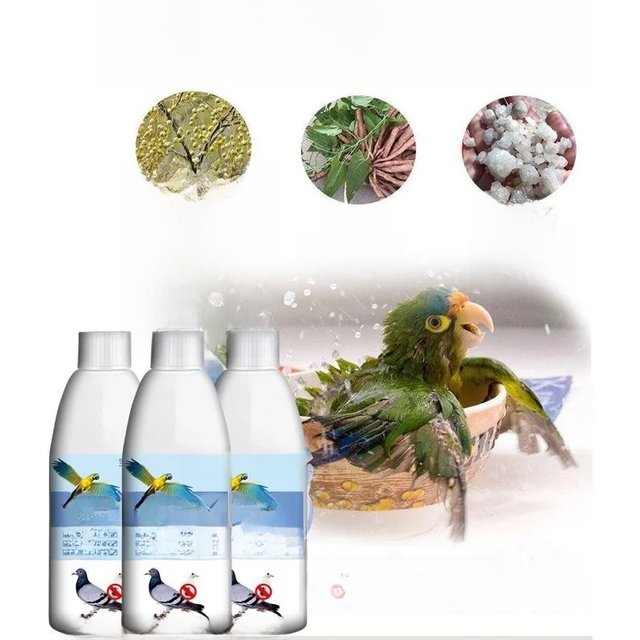Pigeon bath special body wash 420ml deworming bath medicine deodorizing parrot bird mites outside the body liquid