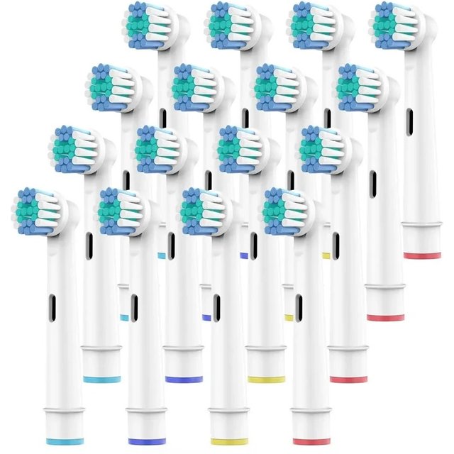 16pcs/Set For Oral-B Sonic Electric Toothbrush Replacement Brush Heads Fit Advance Power/Pro Health/Triumph/3D Excel/Vitality