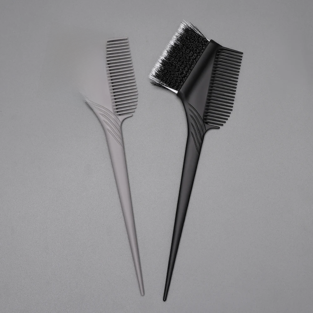 Barbershop Hair Dyeing Coloring Comb Barber Tinting Hair Brush DIY Styling Plastic Color Mixing Bowl Hair Styling Tool