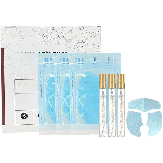 Face Lifting Firming Collagen Mask Set with Essence Spray Korean Absorbable Soluble Hyaluronic Acid Facial Mask Eye Patch Set