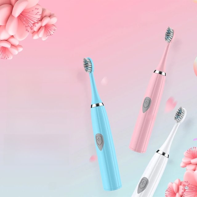 Electric Toothbrush for Adults Soft DuPont Bristle Portable Battery Endurance IPX7 Waterproof Intelligent Effective Oral Care