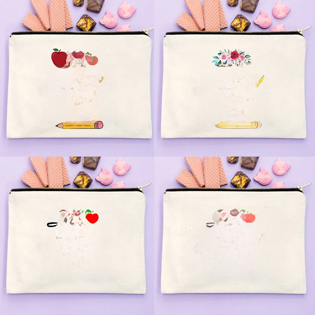 Cosmetic Bags I'm A Teacher What's Your Superpower Print Female MakeUp Case Travel Toiletry Organizer Pouch Pencil Bag Best Gift