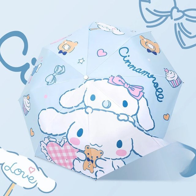 Cinnamoroll Umbrella Sunscreen UV Protection Sunny And Rainy Dual-use Women's Fully Automatic Folding Umbrella Sunshade Gifts