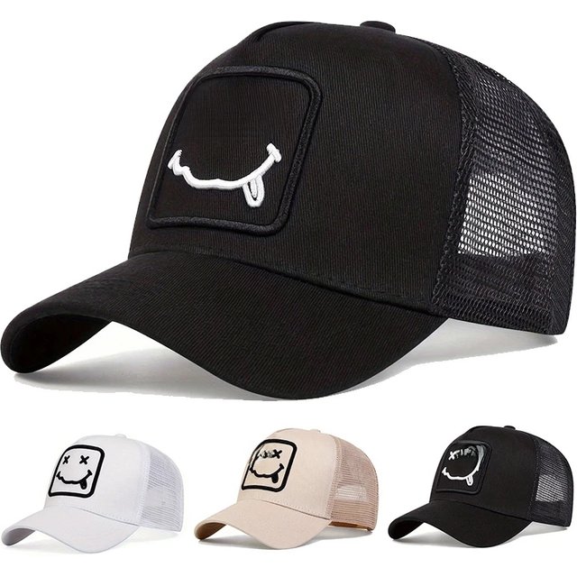Unisex XX Tongue Sticking Embroidery Baseball Net Caps Spring Summer Outdoor Adjustable Casual Hats Sunscreen Hat Sports Cap