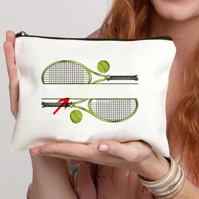 Personalized Tennis Custom Name Makeup Bag Gift for Tennis Lover Cosmetic Case Tennis Coach Gift Teenage Girl Gifts Pencil Case