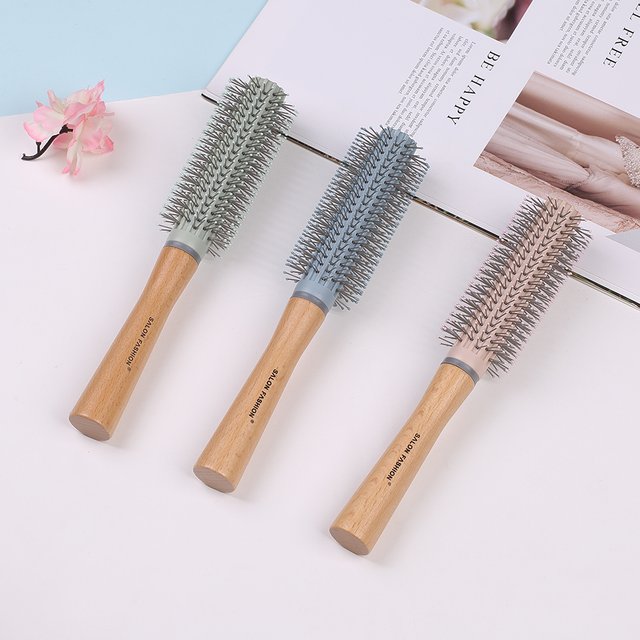 Wooden Handle Hair Comb Hair Curling Brush Anti Static Air Cushion Brush Anti Detangling Hair Brush Salon Styling Hair Tools