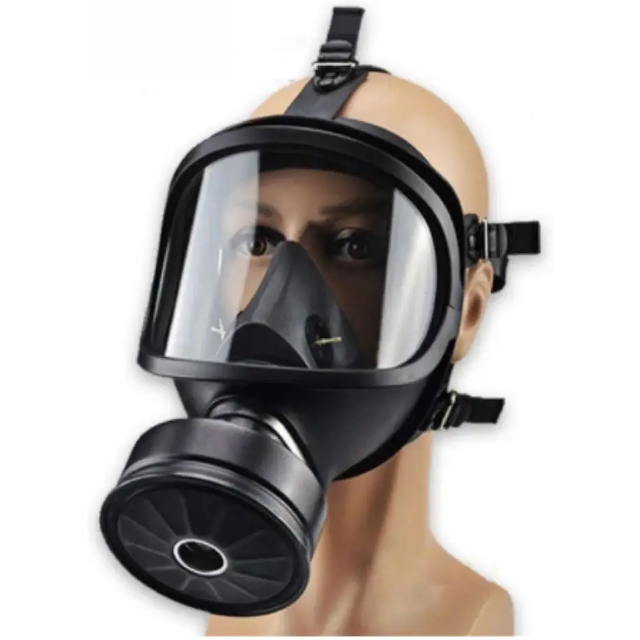 MF14/87 Type Gas Mask Full Face Mask Chemical Respirator Natural Rubber Filter Self-Priming Mask