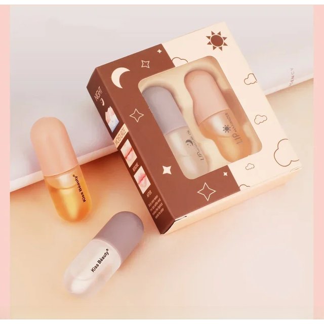 DEROL Ginger Extract Peppermint Lip Plumper Day Night Repair Moisturizing Long-lasting Lip Pack Lip Purple Special Effect Makeup