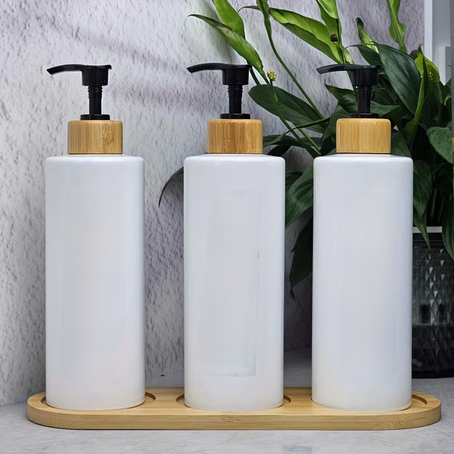 3pcs 500ml Refillable Shampoo and Conditioner Dispenser Set for Shower Convenient Bathroom Accessory for Easy Refills