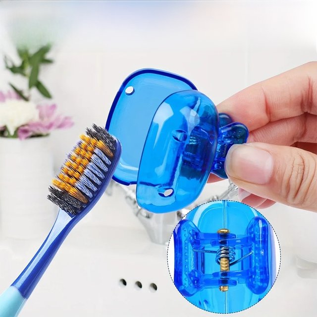 5pcs Portable Toothbrush Cover Travel Portable Toothbrush Protection Case Outdoor Dustproof Case Portable Travel Toothbrush Case