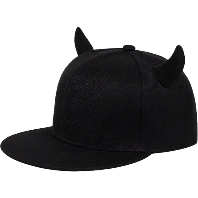 Unisex Horns Snapback Hip-hop Hats Spring and Autumn Outdoor Adjustable Casual Baseball Caps Sunscreen Hat