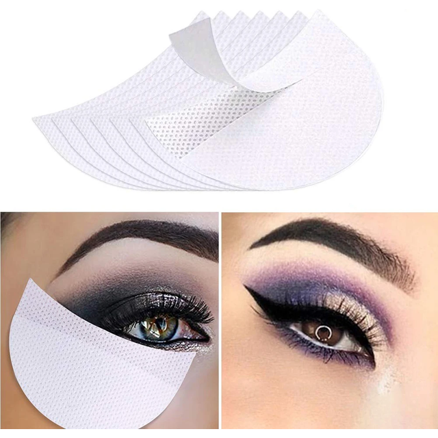 50/100pcs Eyeshadow Shield Under Eye Patches Cotton Disposable False Eyelash Extension Eye Gel Pad Lip Makeup Protector Stickers