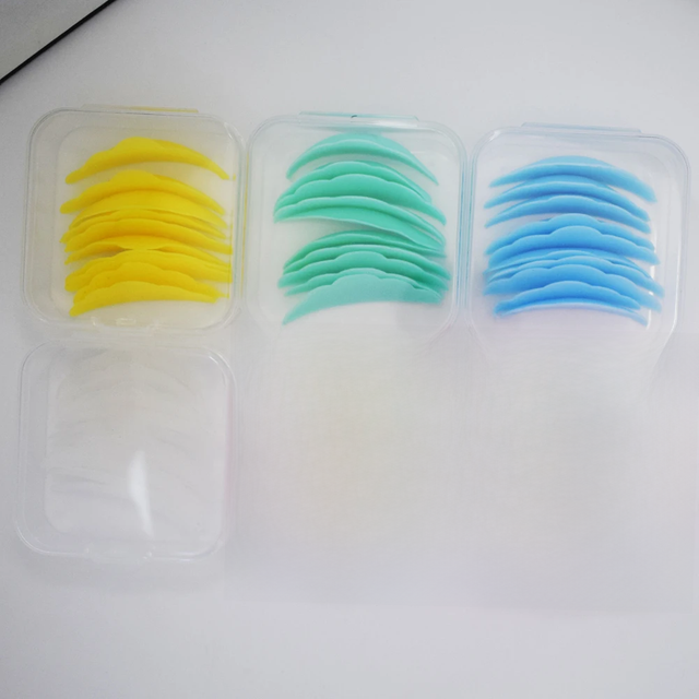 10Pcs Reusable Eyelash Lifting Kit Silicone Lamination Pad Eyelash Perm Rods 3D False Eyelashes Extension Curler Pad Makeup Tool