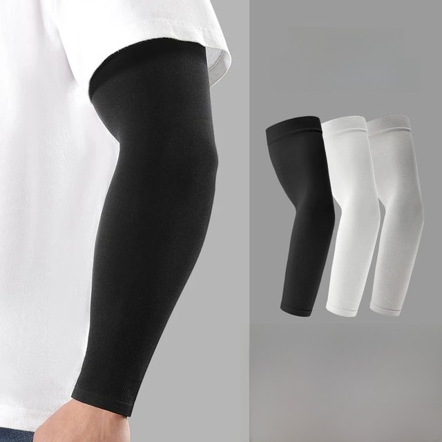 Summer Uv Solar Bulky Arm Sleeves Extra Large Outdoor Cycling Ice Silk Breathable Cool Muff Driving Sunscreen Fishing Arm Cover