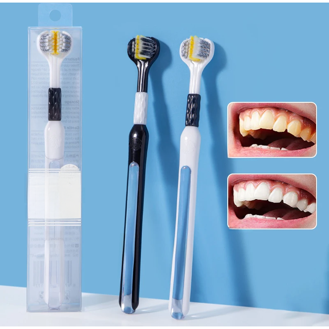 Three Sided Soft Hair Tooth Toothbrush Adult Toothbrush Ultra Fine Soft Bristle Oral Care Teeth Brush For Oral Health Clean