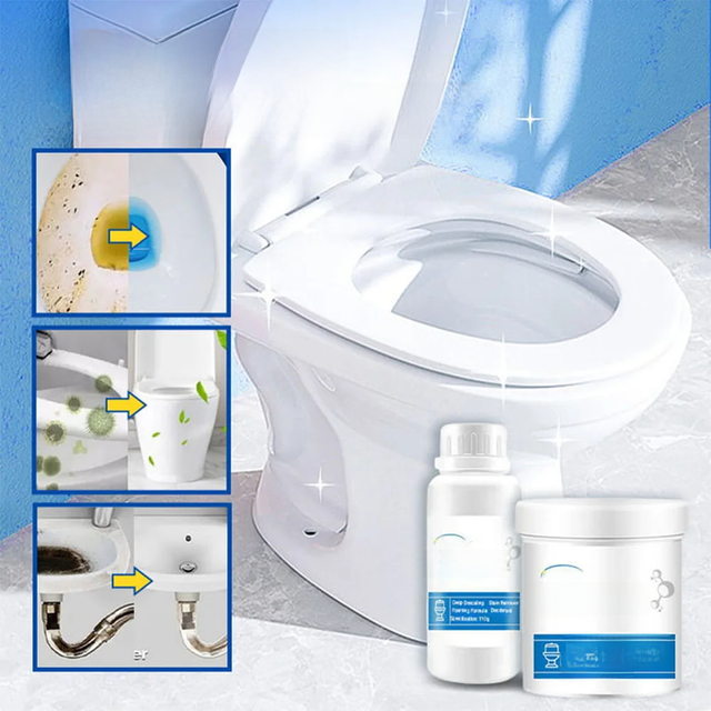 110g/250g Toilet Active Oxygen Agent Powerful Pipe Dredging Agent Kitchen Water Pipe Sewer Toilet Sink Cleaning Deodorant Powder