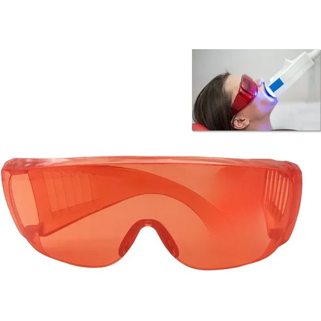Dental Red Eye Protection Glasses Teeth Whitening Goggle Glasses Curing Light UV Dentist Tools