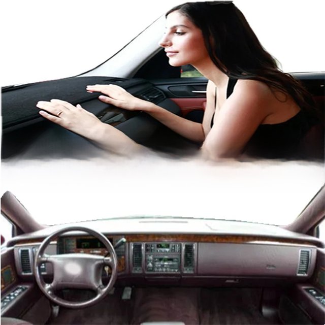 For Cadillac Fleetwood Brougham 1992-1996 Dashmat Dashboard Cover Instrument Panel Sunscreen Protective Pad Anti-Dirt Ornaments