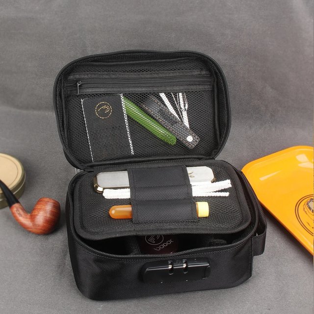 Travel Bag Smell Proof Bag weed bag Large-Capacity With Lock Activated Carbon Deodorant Bag Portable Pipe Bag Convenient