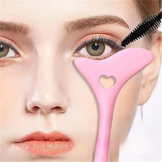 1Pc Pink Makeup Tool Eyeliner Pencil Auxiliary Eyeliner Eye Black Baffle Silicone Eyeliner Auxiliary Makeup New In Trending