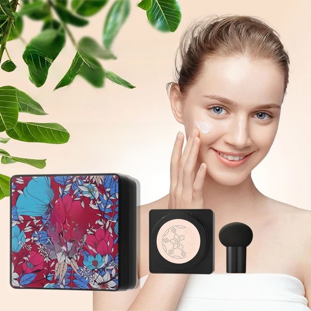CC Cream 20g Mushroom Head Air Cushion Powder Puff Moisturizing Brightening Foundation Concealer BB Cream Base Makeup Cosmetics