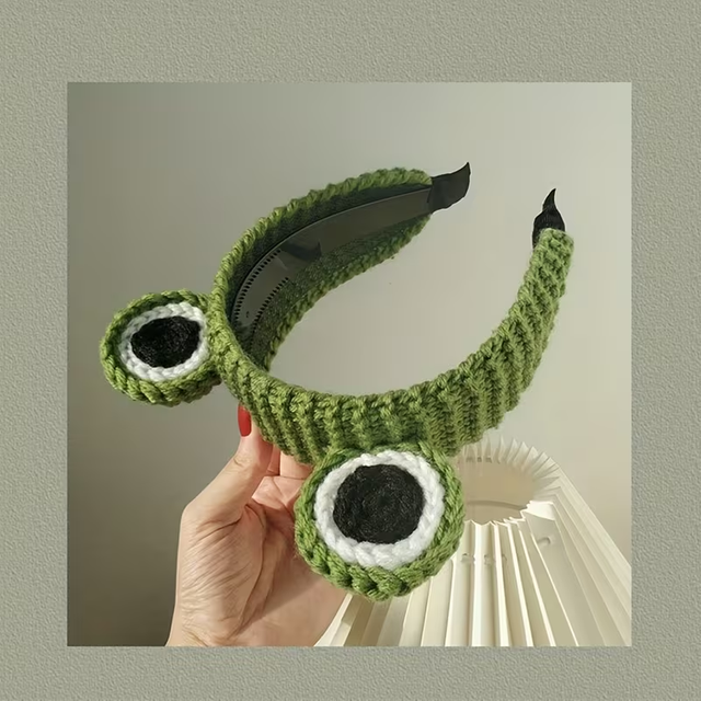 1pc Cute Frog with Big Eyes Women's Hairband for Washing Face, Makeup, Shopping, Festivals, Parties, and Performances