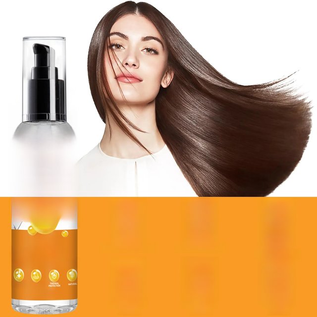 GOIPLE 4 in 1 Water-Based Keratin Serum Moisturizer Repair Dry Damaged Hair Smooth Control Frizz Oil Essence for Curly Frizzy