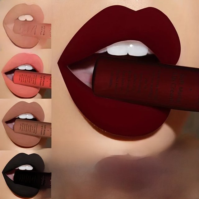 QIbest matte non-stick cup non-fading lip gloss, matte liquid lipstick