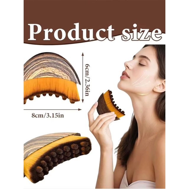 1 Piece Facial Brush for face Contour, Face Brush, Dry Face Brush,,Adapts to the Skin Precisely and Relieves Fatigue