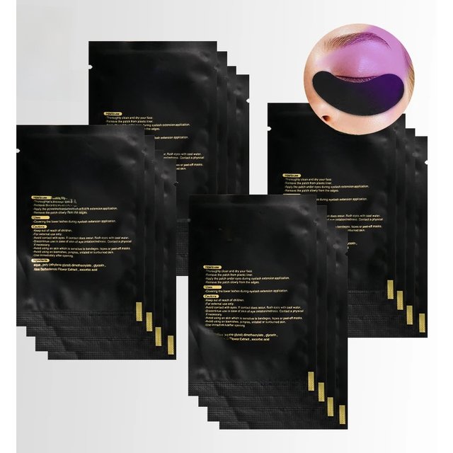 100% obstruction of ultraviolet light Black Pads For Eyelashes Extension Eye Protection Professional Makeup tools 50pairs