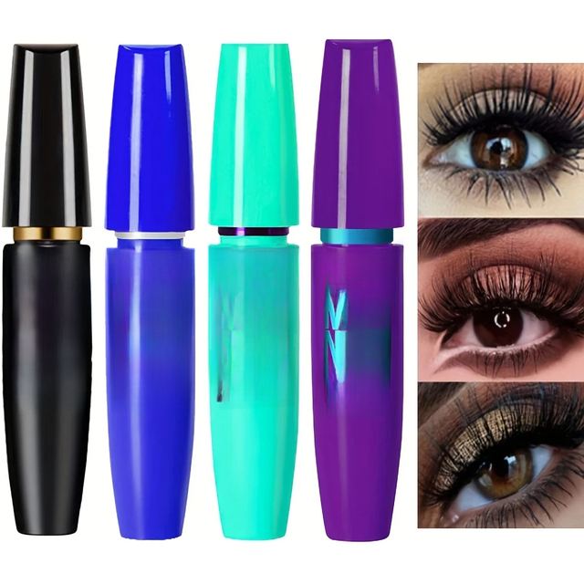 4D Black Mascara Thickening, Lengthening, Curling, Waterproof Liquid Fiber Mascara