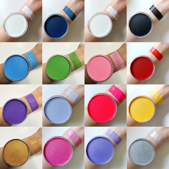 Water Soluble 30g Monochrome Face Paint Neon Body Professional Pigment face painting makeup