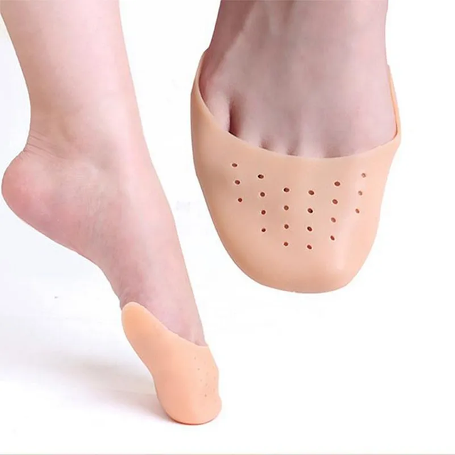 Silicone Toe protection Forefoot Pads Insoles Comfortable Shoe Pad Pain Relief Silicone Non-slip Shoe Insole for women Foot Care