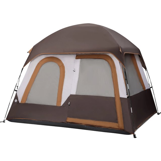 GOLDEN CAMEL 4-6 Person Camping Tents Hand-built Waterproof Portable Sunscreen Beach Backpacking Tent Thickened Camping Hiking