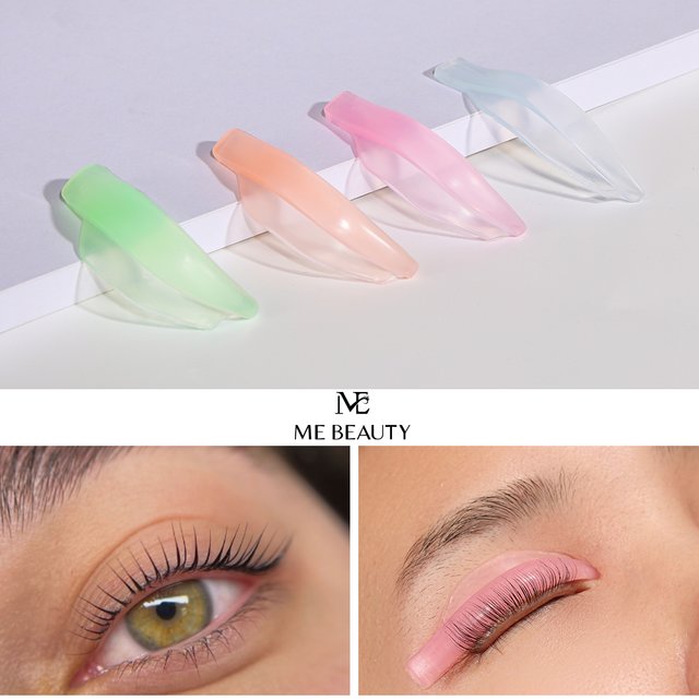 4 Pairs Lash Lift Rods, Colorful Eyelash Perming Pads Silicone Lash Lift Shields, Lash Lifting At Home or Salon Makeup Tool