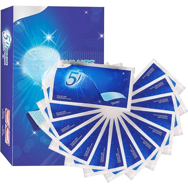5D White Teeth Whitening Strip Whitening Gel Whiter Strip Removing Smoking Coffee Stain Effective Home Use Tooth Whitening Kit