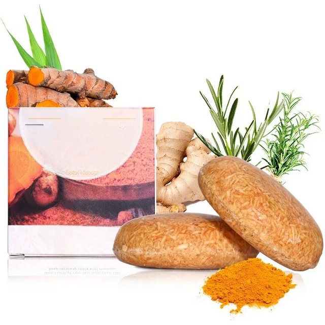 60g Organic Turmeric Shampoo Soap Handmade Natural Solid Vegan Conditioner Bar Wholesale