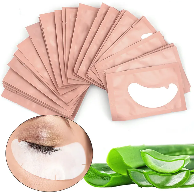 100 Pair Grafting Eyelash Stickers Hydrogel Patch Gentle and Not Irritating Lashes Extension Supplies Patches Makeup Tool
