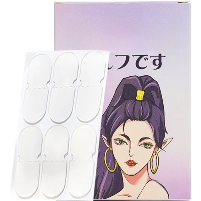 30/12pcs Elf Ear Support Stickers Invisible Ear Corrector Ear Lobe Support Patches Elf Ear Makeup V-Face Stickers Easy Use