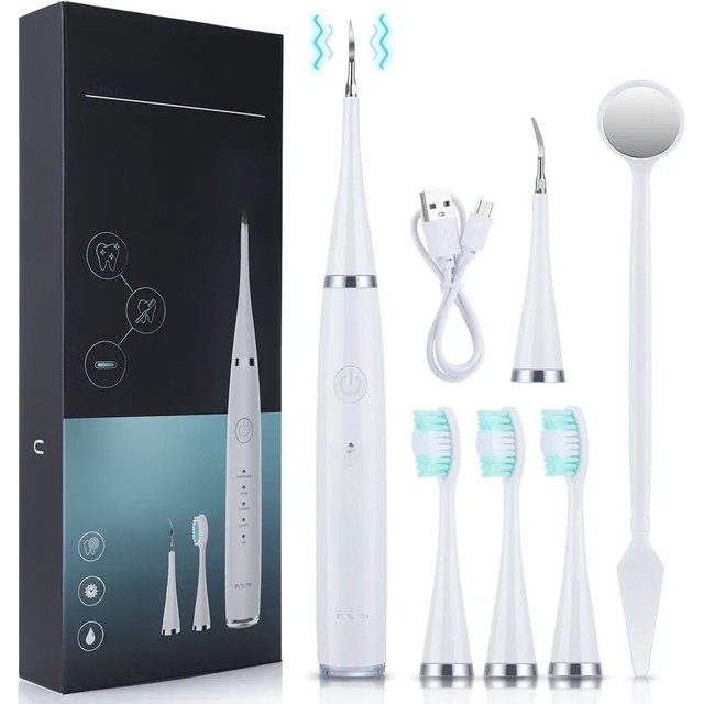 Ultrasonic Scaler for Teeth Cleaning Tartar Removal Plaque Removal Rechargeable Teeth Whitening Oral Care and Dental Cleaner