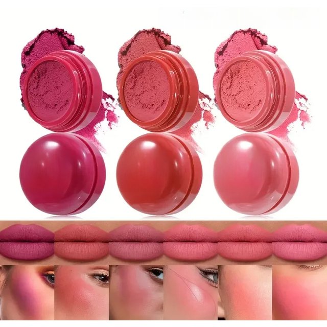 6 Colors Available, Natural Velvet Texture Blush Mud, Dual Use for Lips and Face, Natural and Delicate Texture, Long-Lasting Moisturizing Velvet Mist Mousse Texture