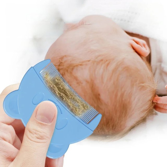 Newborn Baby Comb Remove Fetal Scale Cute Bear Shaped Infants Boys Girls Fetal Hair Shampoo Soft Comb