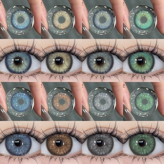 EYESHARE NEW Color Contact Lenses For Eyes Natural Eye Green Color Lens Cosmetic Soft Eye Lenses Blue Beauty Pupils Gray Eye