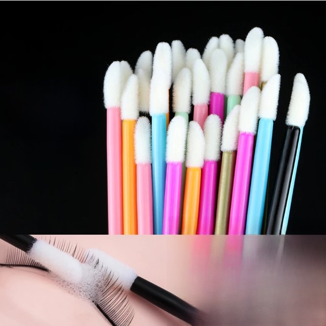 50pcs Disposable Eyelashes brush Lash Removing Cleaning Mascara Applicator Makeup Brushes For Eyelash Extension