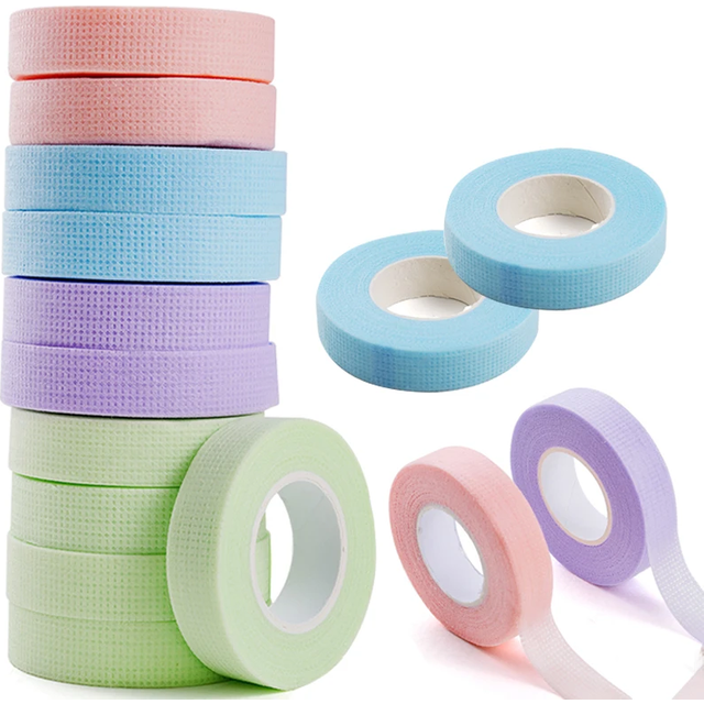 5PCS Eyelashes Extension Tape Non-Woven Lash Tape Breathable Easy To Tear Medica lToolsTape Makeup Tools Lashistas Supplies