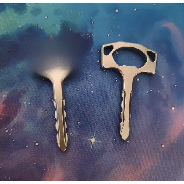 Handmade Titanium alloy Small Prybar EDC Bottle Opener