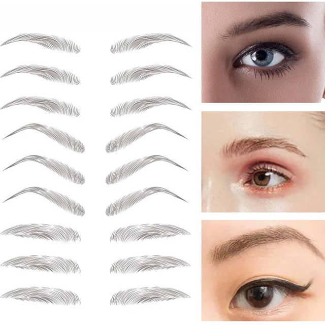Eyebrow Tattoo Sticker Stencil Waterproof Eyebrow Tattoo Tools Templates Cosmetics Professional Makeup Eye Brow Shaper Sticker