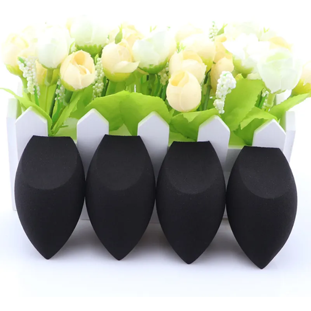 10pcs Black Makeup Applicator Super Soft Sponge Powder Blender Smooth Foundation Contour Blending Puff